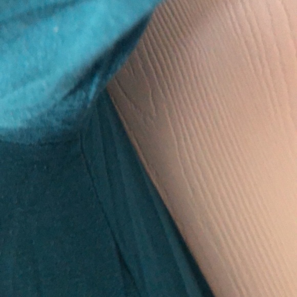 Woman’s bohemian fall blue embroidered crochet bell Sleeves eyelet tunic dress - Picture 7 of 14